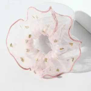 Donitsi/Scrunchie | SUGAR SUGAR, Pretty Gold Heart Scrunchie