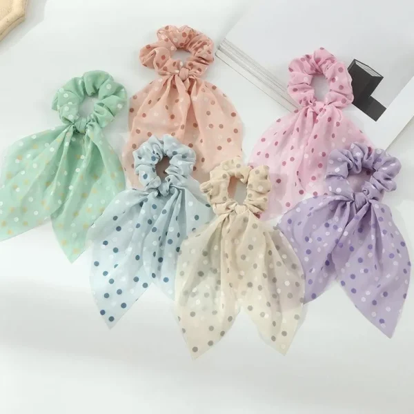 Donitsi/Scrunchie | SUGAR SUGAR, Polkadot Bowtie Scrunchie