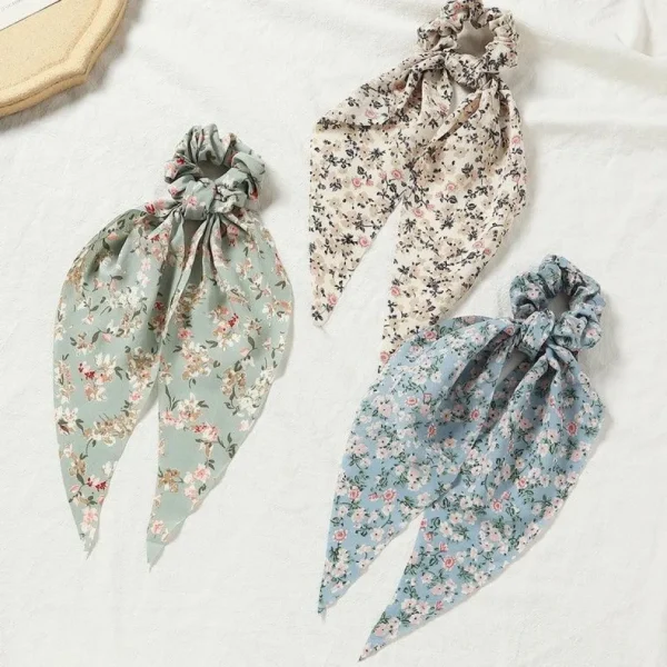Donitsi/Scrunchie | SUGAR SUGAR, Small Flowers Bowtie Scrunchie