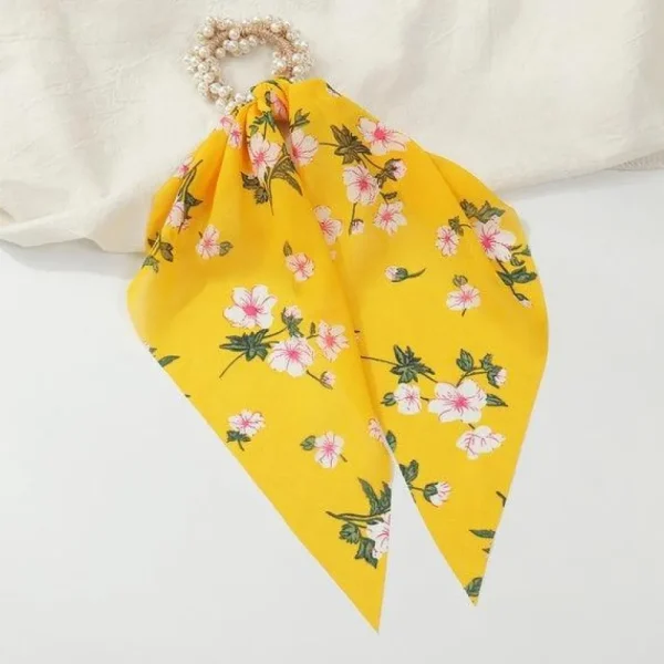 Donitsi/Scrunchie | SUGAR SUGAR, Spring Flowers Bowtie Scrunchie