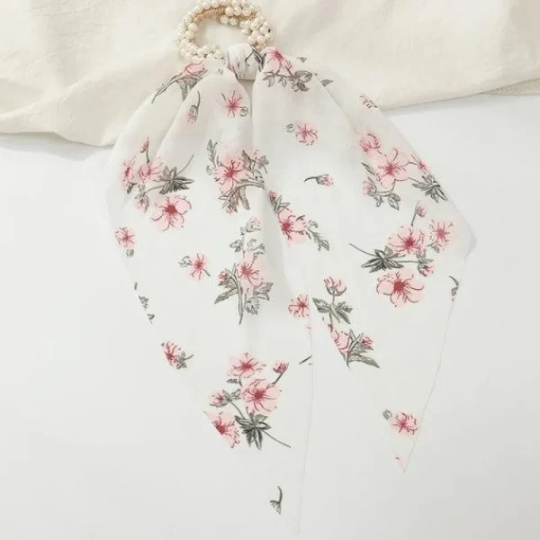 Donitsi/Scrunchie | SUGAR SUGAR, Spring Flowers Bowtie Scrunchie