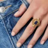 FRENCH RIVIERA | Ally Ring in Gold -kivellinen sormus kirurginterästä