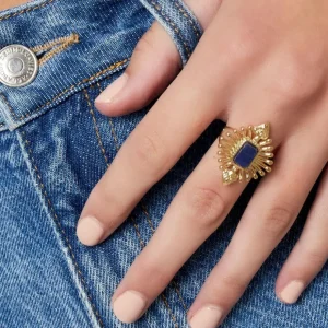 FRENCH RIVIERA | Ally Ring in Gold -kivellinen sormus kirurginterästä