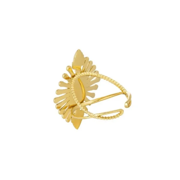 FRENCH RIVIERA | Ally Ring in Gold -kivellinen sormus kirurginterästä