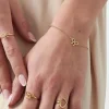 FRENCH RIVIERA | Anna -kirurginteräsrannekoru rusetilla (kulta)