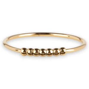 FRENCH RIVIERA | Anxiety Ring in Gold-kirurginteräksinen stressisormus