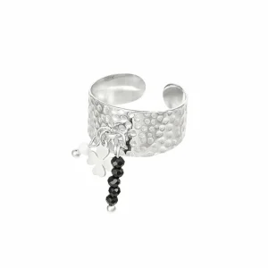 FRENCH RIVIERA | Asta Ring in Silver -leveä sormus kirurginterästä
