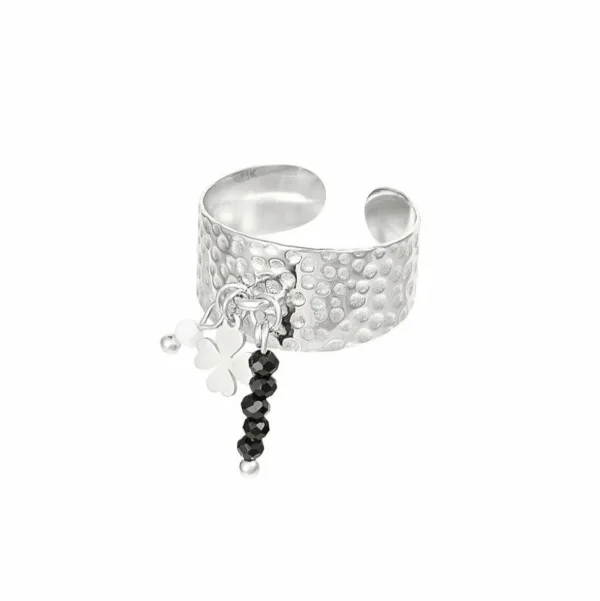 FRENCH RIVIERA | Asta Ring in Silver -leveä sormus kirurginterästä