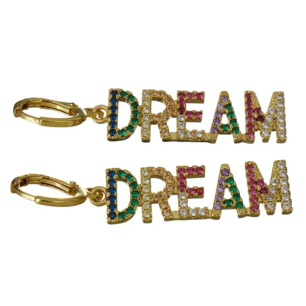 FRENCH RIVIERA | Dream -värikkäät tekstikorvakorut