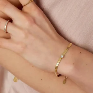 FRENCH RIVIERA | Elena -kirurginteräksinen rannekoru (hopea)