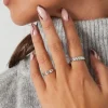 FRENCH RIVIERA | Evie Ring -kapea sormus kirurginterästä (hopea)