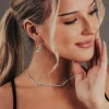 FRENCH RIVIERA | Gaby Necklace -kirurginteräksinen strassikaulakoru