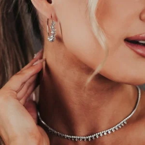 FRENCH RIVIERA | Gaby Necklace -kirurginteräksinen strassikaulakoru