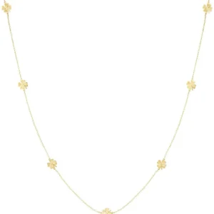 FRENCH RIVIERA | Gold Clover -kirurginteräskaulakoru apilakoristeella