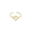 FRENCH RIVIERA | Heart Ring in Gold -kivellinen sormus kirurginterästä
