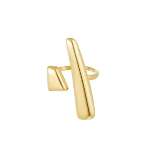 FRENCH RIVIERA | Ida Ring in Gold -kivetön sormus kirurginterästä