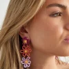FRENCH RIVIERA | Isabel -näyttävät violetit kukkakorvakorut