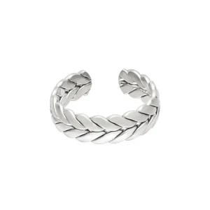 FRENCH RIVIERA | Maple Ring -kivetön sormus kirurginterästä (hopea)
