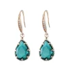 FRENCH RIVIERA | Mathilde Earrings -vihreät pisarakorvakorut