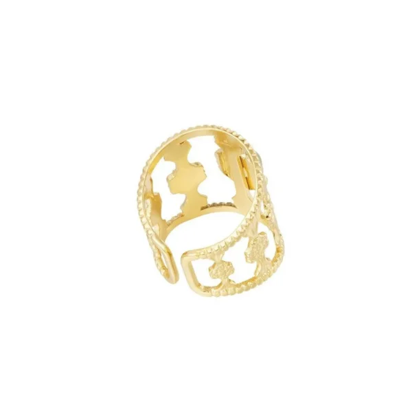 FRENCH RIVIERA | Mily Ring in Gold -kivellinen sormus kirurginterästä