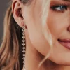 FRENCH RIVIERA | Paméla Earrings -kirkkaat juhlakorvakorut (kulta)
