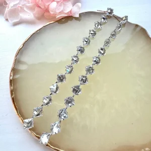 FRENCH RIVIERA | Paméla Earrings -kirkkaat juhlakorvakorut (hopea)
