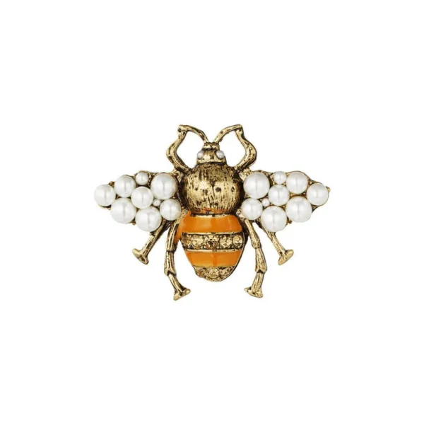 FRENCH RIVIERA | Queen bee -helmikoristeinen rintaneula