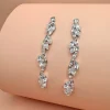 FRENCH RIVIERA | Selina Earrings -kirkkaat juhlakorvakorut (hopea)