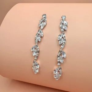 FRENCH RIVIERA | Selina Earrings -kirkkaat juhlakorvakorut (hopea)