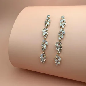FRENCH RIVIERA | Selina Earrings -kirkkaat juhlakorvakorut (kulta)