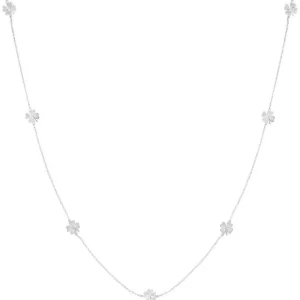 FRENCH RIVIERA | Silver Clover-kirurginteräskaulakoru apilakoristeella