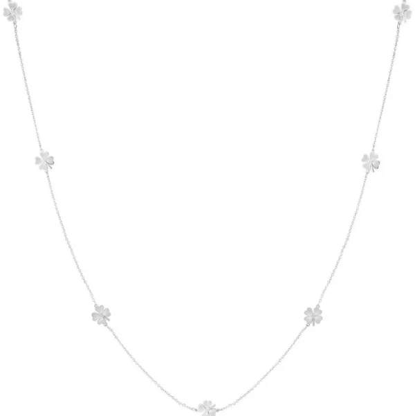 FRENCH RIVIERA | Silver Clover-kirurginteräskaulakoru apilakoristeella