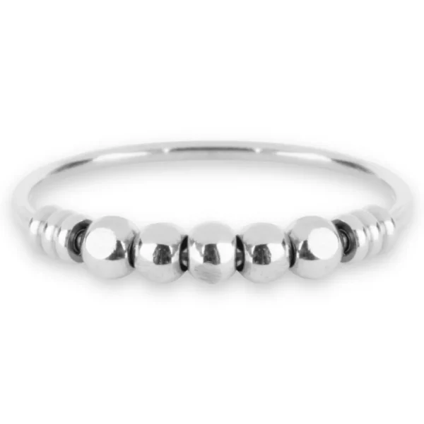 FRENCH RIVIERA | Simple Anxiety Ring -kirurginteräksinen stressisormus