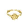 FRENCH RIVIERA | Sunshine Ring -aurinkosormus kirurginterästä (kulta)