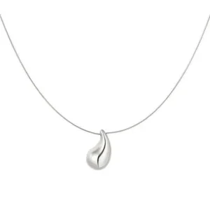 FRENCH RIVIERA | Teardrop -kirurginteräskaulakoru pisaralla (hopea)