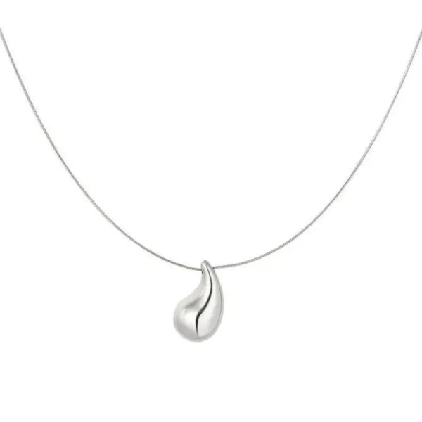 FRENCH RIVIERA | Teardrop -kirurginteräskaulakoru pisaralla (hopea)