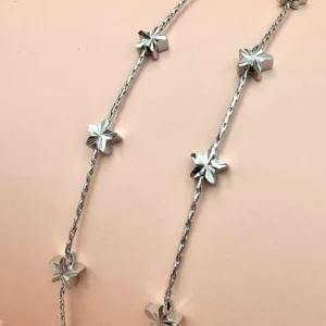FRENCH RIVIERA | Étoile Earrings -pitkät tähtikorvakorut (hopea)