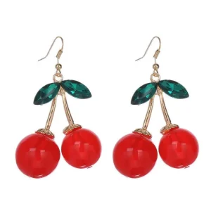 FRENCH RIVIERA | XL Cherry -isot kirsikkakorvakorut