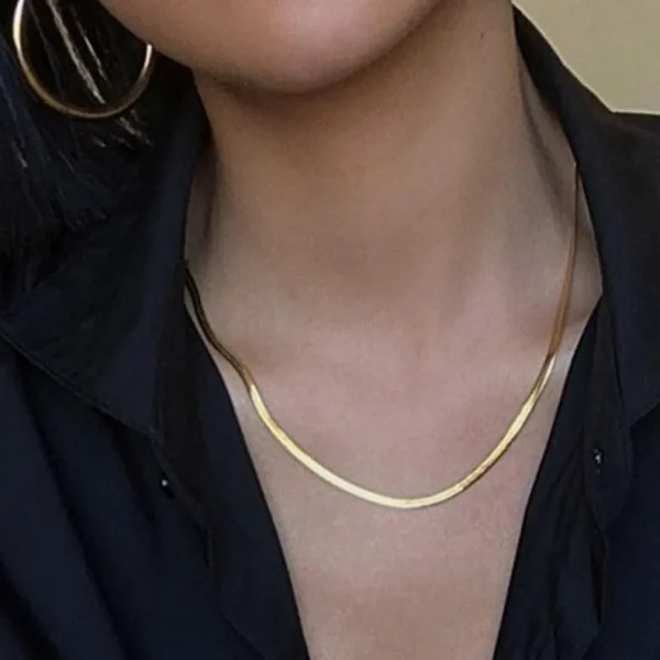 FRENCH RIVIERA | Ada Chain in Gold -kirurginteräksinen 3mm käärmeketju