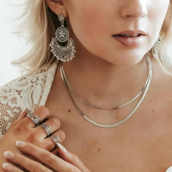 FRENCH RIVIERA | Ada Chain in Silver -kirurginteräksinen 2mm käärmeketju