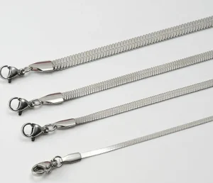 FRENCH RIVIERA | Ada Chain in Silver -kirurginteräksinen 3mm käärmeketju