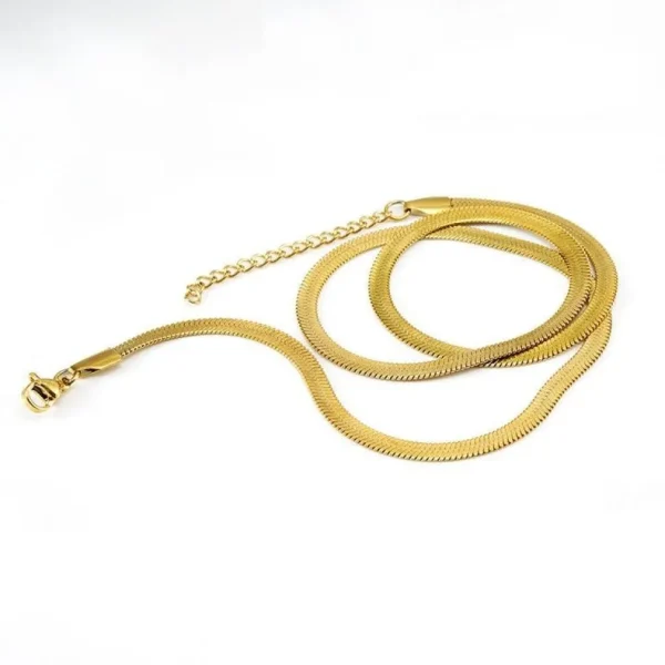 FRENCH RIVIERA | Ada Chain in Gold -kirurginteräksinen 5mm käärmeketju