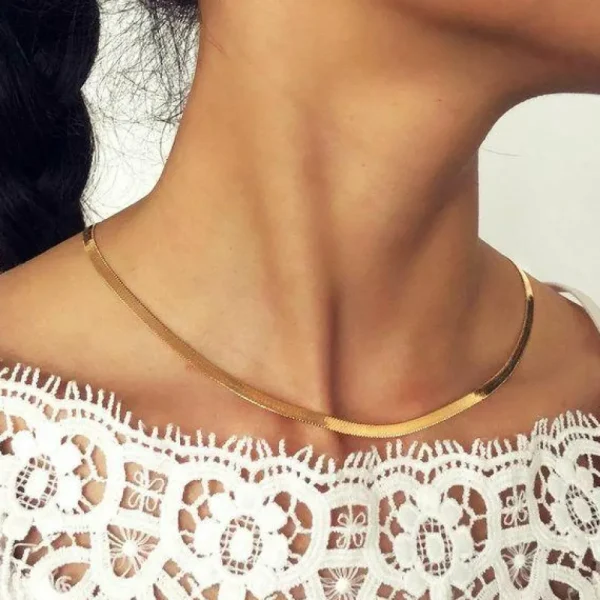 FRENCH RIVIERA | Ada Chain in Gold -kirurginteräksinen 4mm käärmeketju
