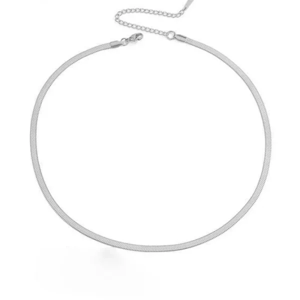 FRENCH RIVIERA | Ada Chain in Silver -kirurginteräksinen 4mm käärmeketju