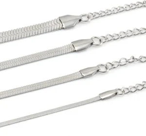 FRENCH RIVIERA | Ada Chain in Silver -kirurginteräksinen 3mm käärmeketju