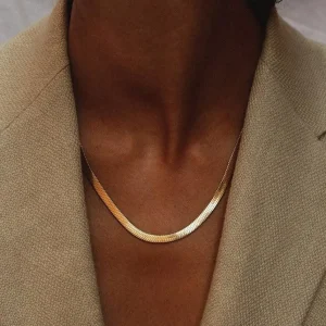 FRENCH RIVIERA | Ada Chain in Gold -kirurginteräksinen 4mm käärmeketju