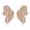 FRENCH RIVIERA | Butterfly Earrings -ruusukultaiset perhoskorvakorut