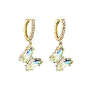 FRENCH RIVIERA | Butterfly Hoops -sateenkaarikirkkaat perhosrenkaat