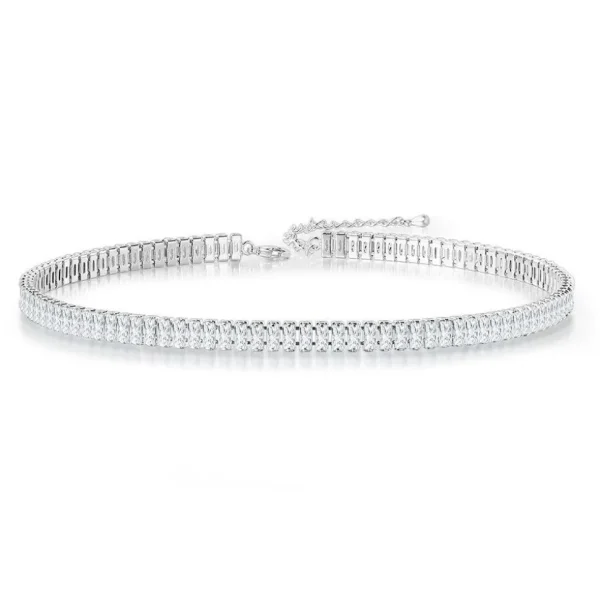 FRENCH RIVIERA | Carly -hopeinen kristalli choker