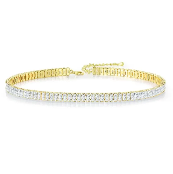 FRENCH RIVIERA | Carly -kultainen kristalli choker